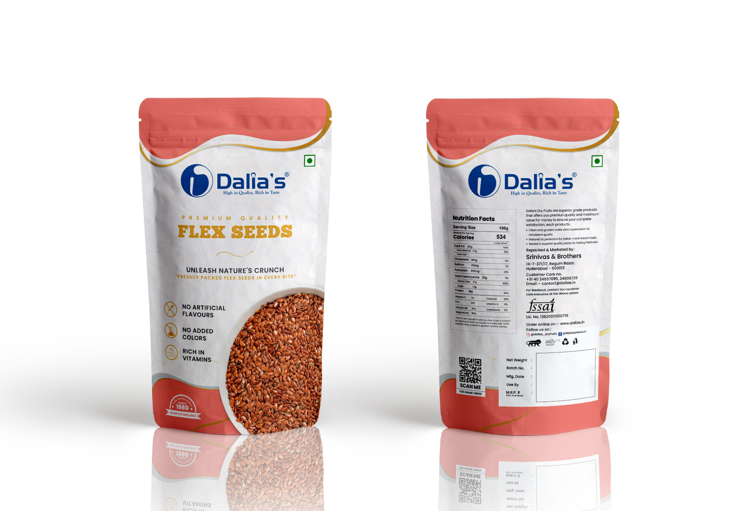 Flex Seeds rosted & salted