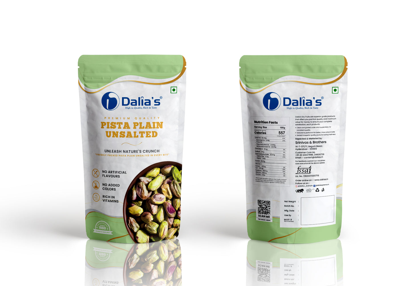 Pista Plain Unsalted