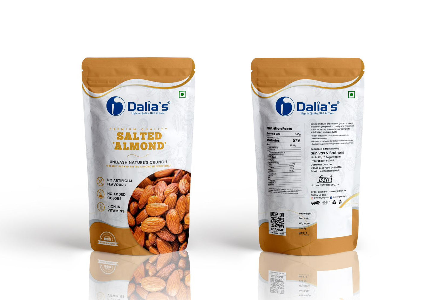 Salted Almonds (250g)